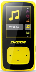 MP3 плеер 8Gb DIGMA Cyber 2 1.8" TFT MicroSD yello