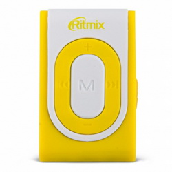 MP3 плеер 4Gb RITMIX RF-2400 white/yellow
