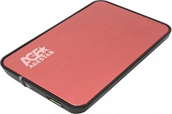 Внешний корпус AgeStar 2,5" 3UB2A8 SATA USB3 red