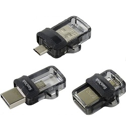 Накопитель USB 128Gb Sandisk Ultra Dual Drive OTG