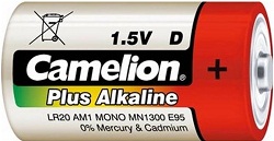   1.5V LR20 Camelion PLUS BL2 Alkaline