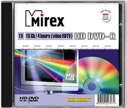  HD DVD-R MIREX 15  1x Jewel case