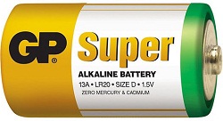   1.5V LR20 GP SUPER BL2 Alkaline