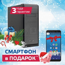 ПК CityLine Action n1940 G4400/8G/1Tb + смартфон
