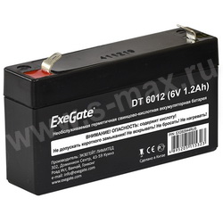   6V   1.2Ah  Exegate DT6012