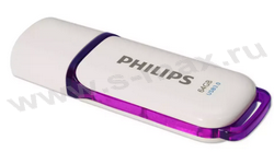 ���������� USB 2.0 64Gb Philips Snow white/pink