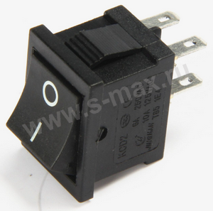 . ON-OFF 4pin KCD2-202 250v 6a Black