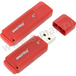  USB2.0  8Gb Smartbuy Dock Red