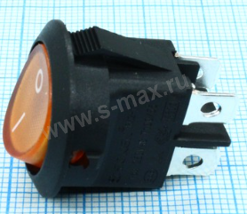 . ON-OFF 4pin RK2-13D2X1N 250v 16a Orang.LED
