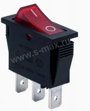 . ON-OFF 3pin RK1-151X1N 250v 16a Red LED