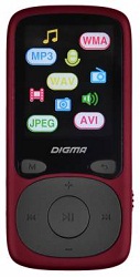 MP3 плеер 8Gb DIGMA B3 1.8" TFT MicroSD красный