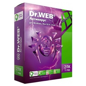 Dr.Web® PRO для Windows 2ПК 1г.коробка