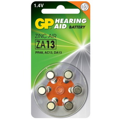  1.45V ZA13 PR48 GP Zinc Air BL6