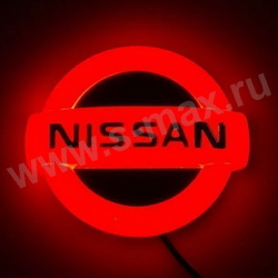 Логотип LED Nissan (11*9.5) красный
