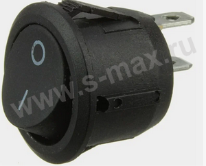 . ON-OFF 2pin KCD1-106 250v 6a Black .