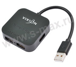 Разветвитель USB2.0 VIXION AD60 4-port + microUSB