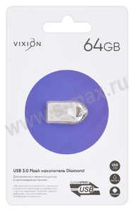  USB 3.0 64Gb VIXION Diamond silver