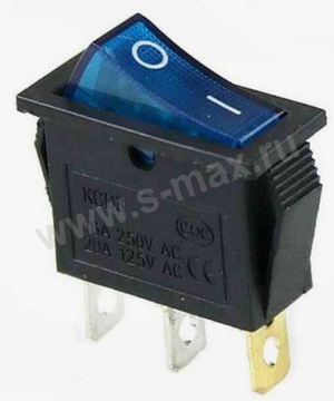 . ON-OFF 3pin KCD3-1 250v 16a Blue