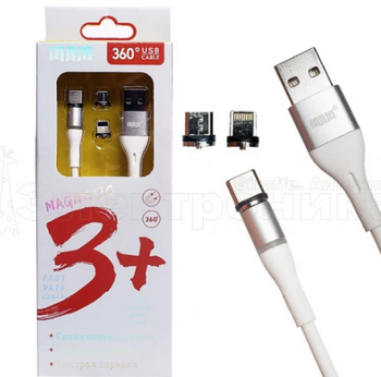 ���� USB-C+Light+MIC - USB-A 1,2� 3a MR360 ������.