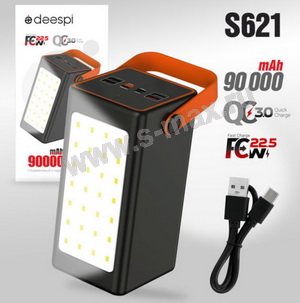 PB Deespi JS08 90Ah QC+PD20W USB/USB- LED black