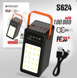 PB Deespi JS11 100Ah QC+PD20W USB/USB- LED black