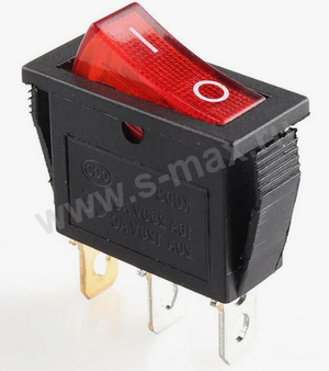 . ON-OFF 3pin KCD3-1 250v 16a Red