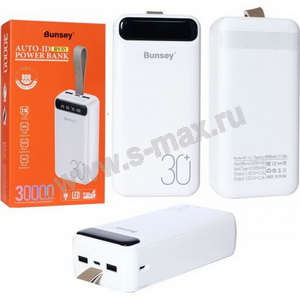 PB Bunsey BY-51 30Ah QC+PD20W 2USB/USB-/MIC LED W