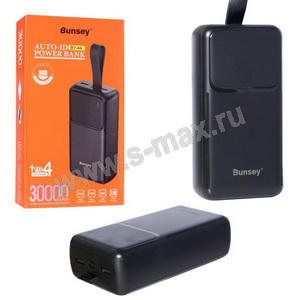 PB Bunsey BY-44 30Ah SFCh 2USB/USB-/Mic LED Black