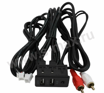 для ANDROID разъем 2USB+AUX 4+6pin+2RCA