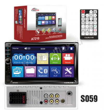 �/����. CarLive A7210 2DIN USB/BT/4RCA/���/7"4x45W