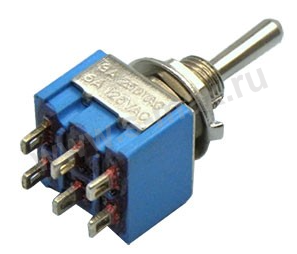 ON-OFF-ON 6pin MTS-223 250V 3A
